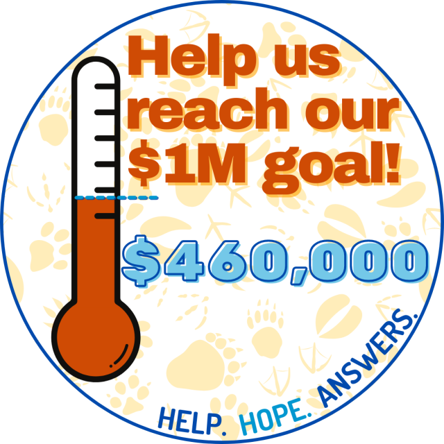 Walk With Me Fundraising Thermometer. 46% of $1M goal