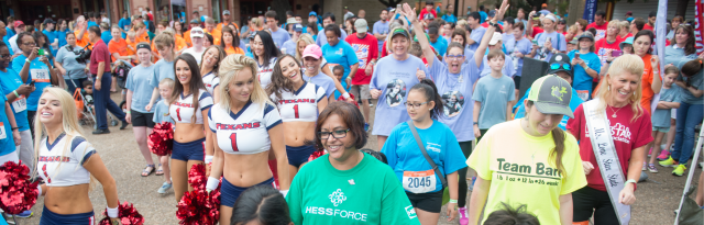 Excited and smiling Walk With Me participants