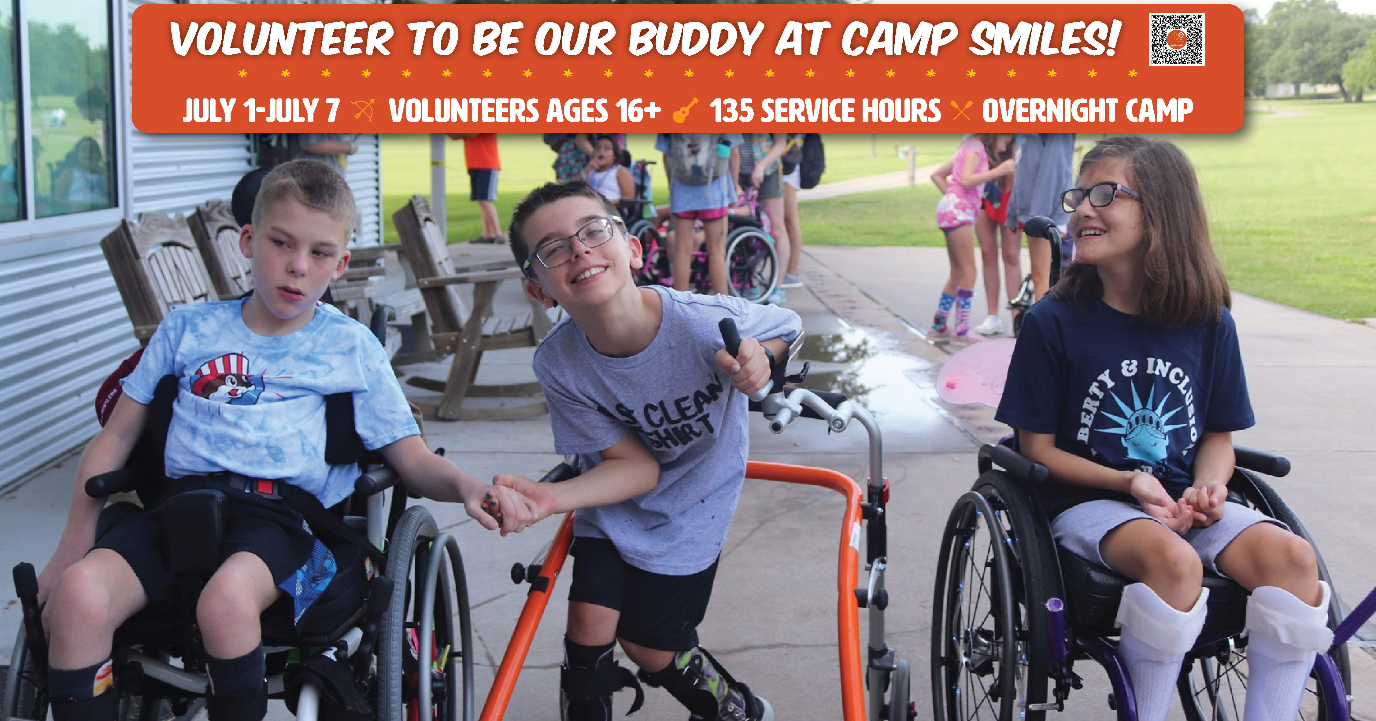 Volunteer to be our Buddy at Camp Smiles