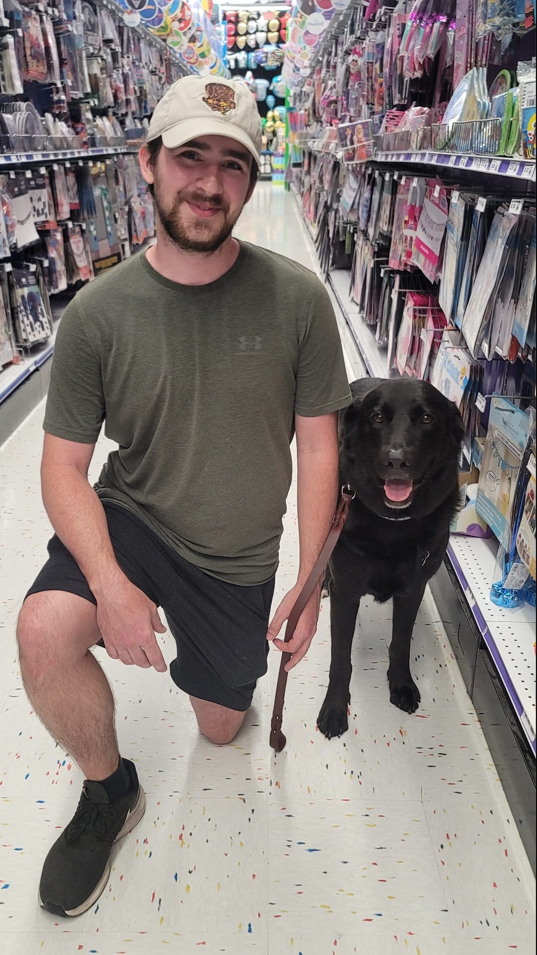 Jeremy and Service Dog Timber