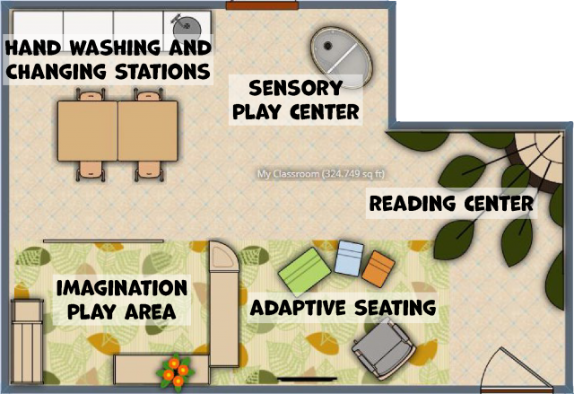 The Caroline School Toddler Classroom Layout