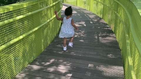 Little Girl running