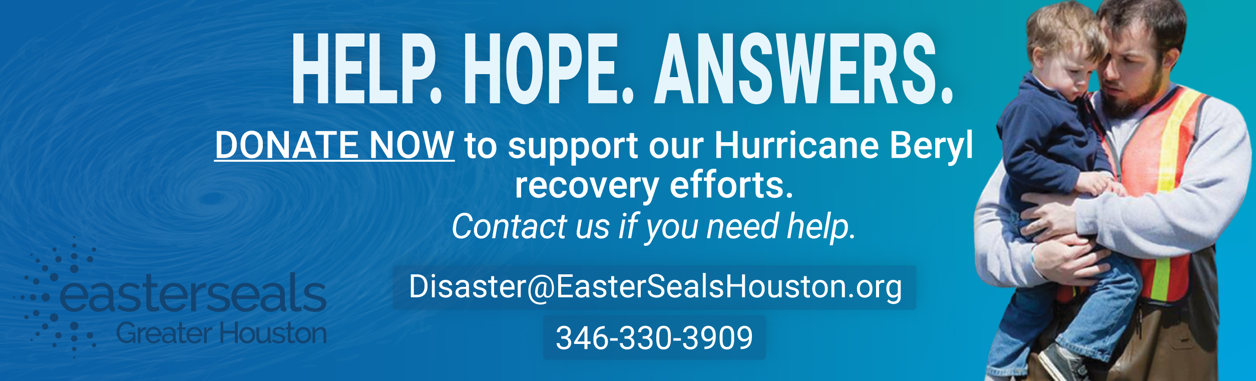 Help us help our community recover after Hurricane Beryl. Donate today!