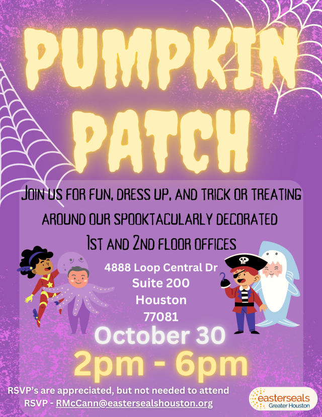 Pumpkin Patch October 30 2-6pm.