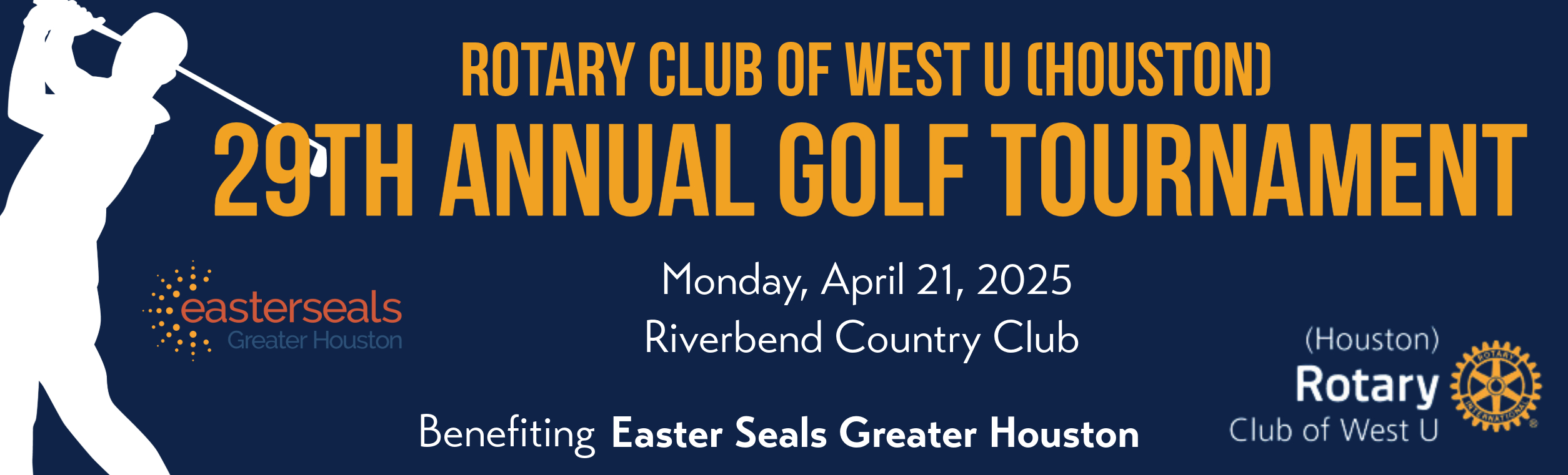 2025 West U Golf Tournament Benefiting ESGH Web Banner