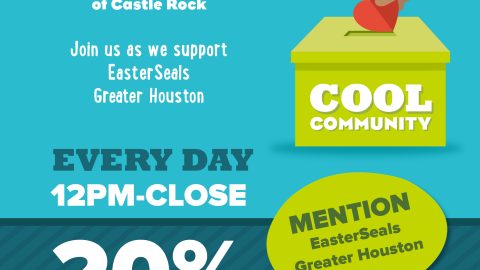 Jeremiah's Italian Ice Easter Seals Houston Partnership Flyer