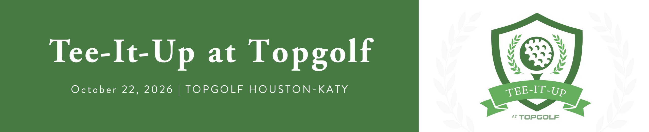 Tee-It-Up at Topgolf October 22, 2026 at Topgolf Houston-Katy